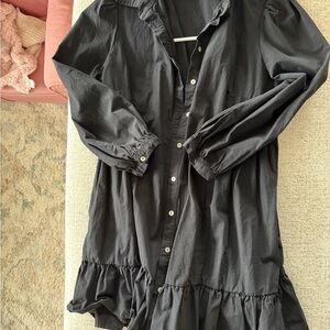 Showpo black Button-Up dress long sleeve